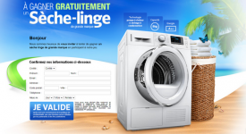 Un sèche linge de grande marque est à remporter !