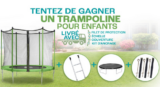 Un trampoline pour enfants est à remporter !