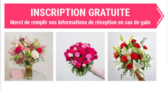 Un bouquet de fleur Interflora à offrir à la personne de votre choix est à remporter !