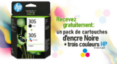 Un pack de cartouches d’encre noire ainsi que trois couleurs sont à remporter !
